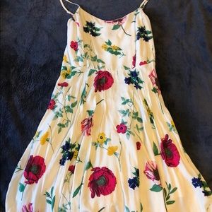 Knee length flowy floral dress